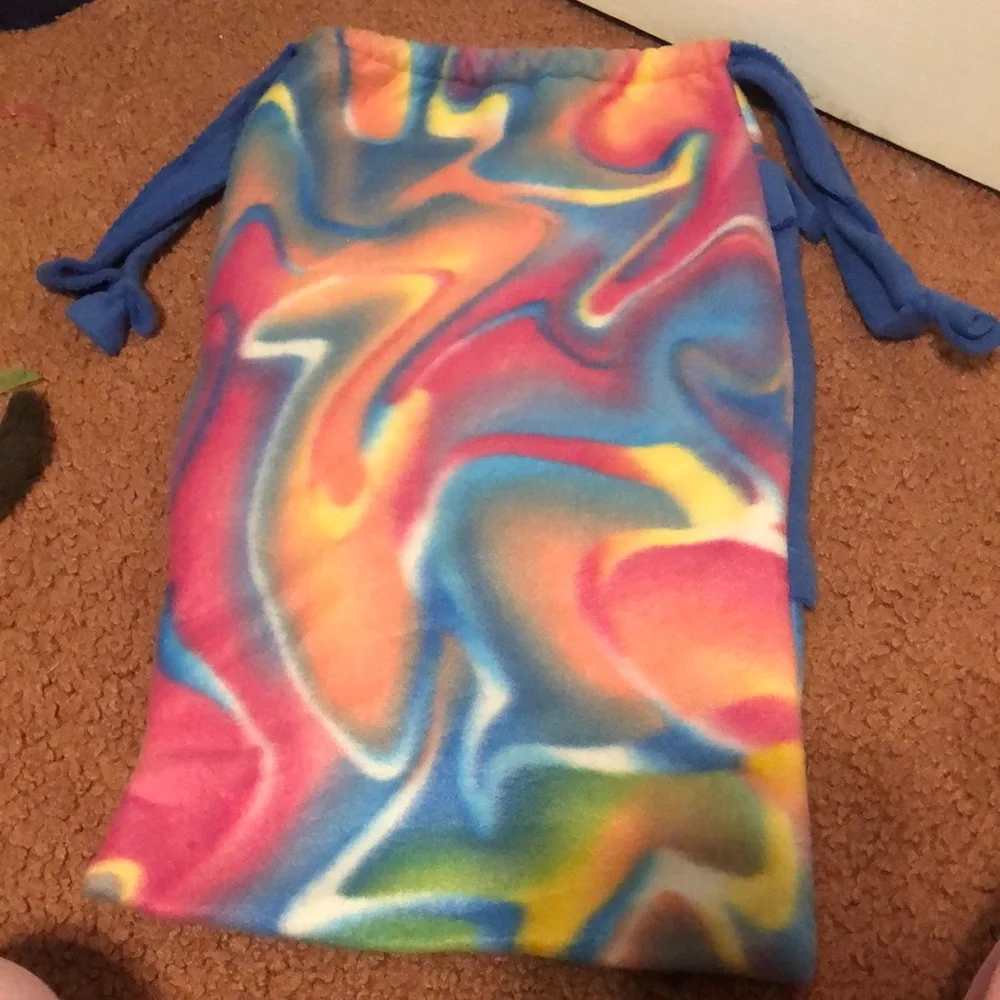 Beautiful Kids Fringe Drawstring Bag